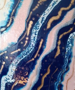 Caterina Crincoli Resin Art- Resina Epossidica, pigmenti, su pannello Leger Art Astratto