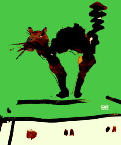 Disegno ad inchiostro su carta e Stampa Giclèe su Forex