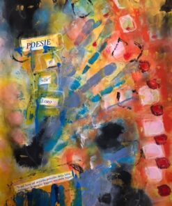 Monica Argentino Misto su tela astratto