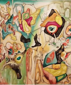 Venditto Vittorio Olio su tela astratto