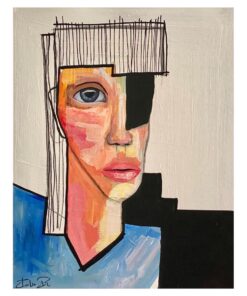 Donna che esce di casa