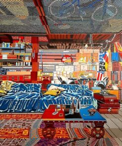 Acrilico su tela pop figurativo Marco Sciame