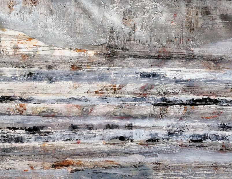 Olio e smalti su tela. Francesco Trabattoni