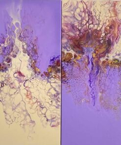 Opposti ma vicini" di Pamela Naranzoni (2020) - Acrilico su tela - Astratto - 60x60x2cm