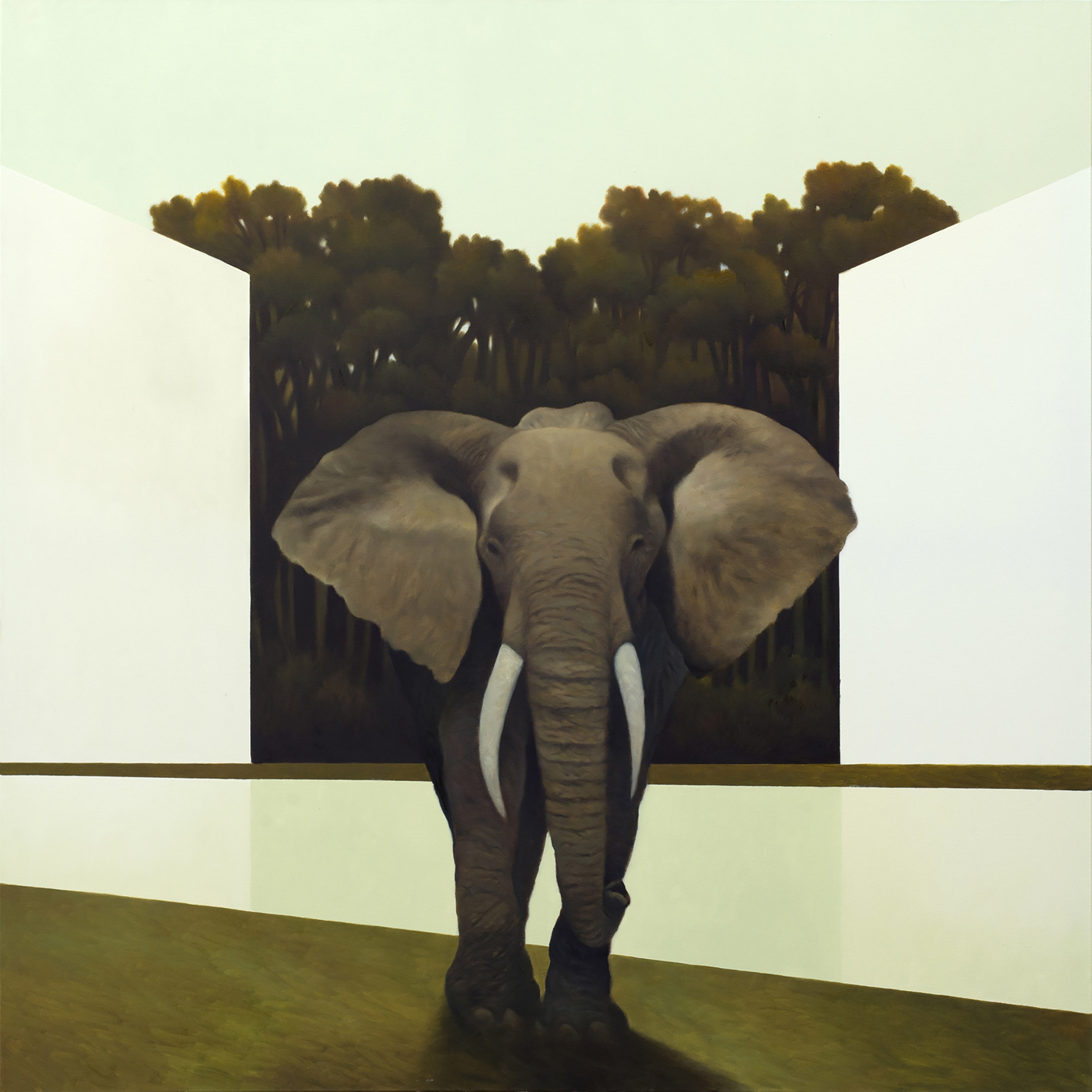 Cesare Reggiani Olio su tela animali natura