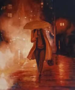 Olio su tela Emanuele Biagioni urbano