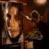 Emanuele Biagioni questa volta viene ritratto l'artista nel momento della relizzazione della sua opera, un quadro nel quadro