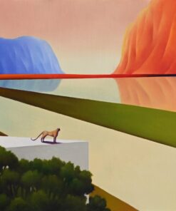 Cesare Reggiani olio su tela natura paesaggi animali