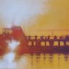 Claudio Coltura spraypaint on canvas paesaggi tramonto veicoli