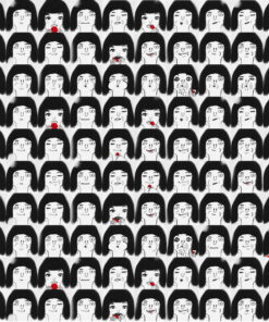 Ritratti che si susseguono di una ragazza che mangia il cocomero Elisabetta Randi