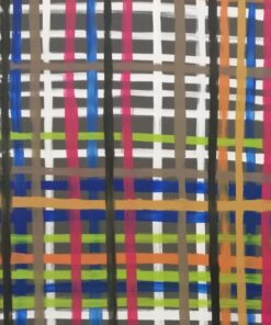 Mauro MaffezzoniQuesto lavoro è una composizione astratta a linee ortogonali in cui è evidente la ricerca a tutto campo e l'ecclettismo dell'autore. Il titolo rientra nella categoria "quadri alfabetici" in cui Maffezzoni fa rientrare tutto ciò che lo ispira in modo sequenziale con lo scopo di arrivare alla fine per un totale di 676 lavori