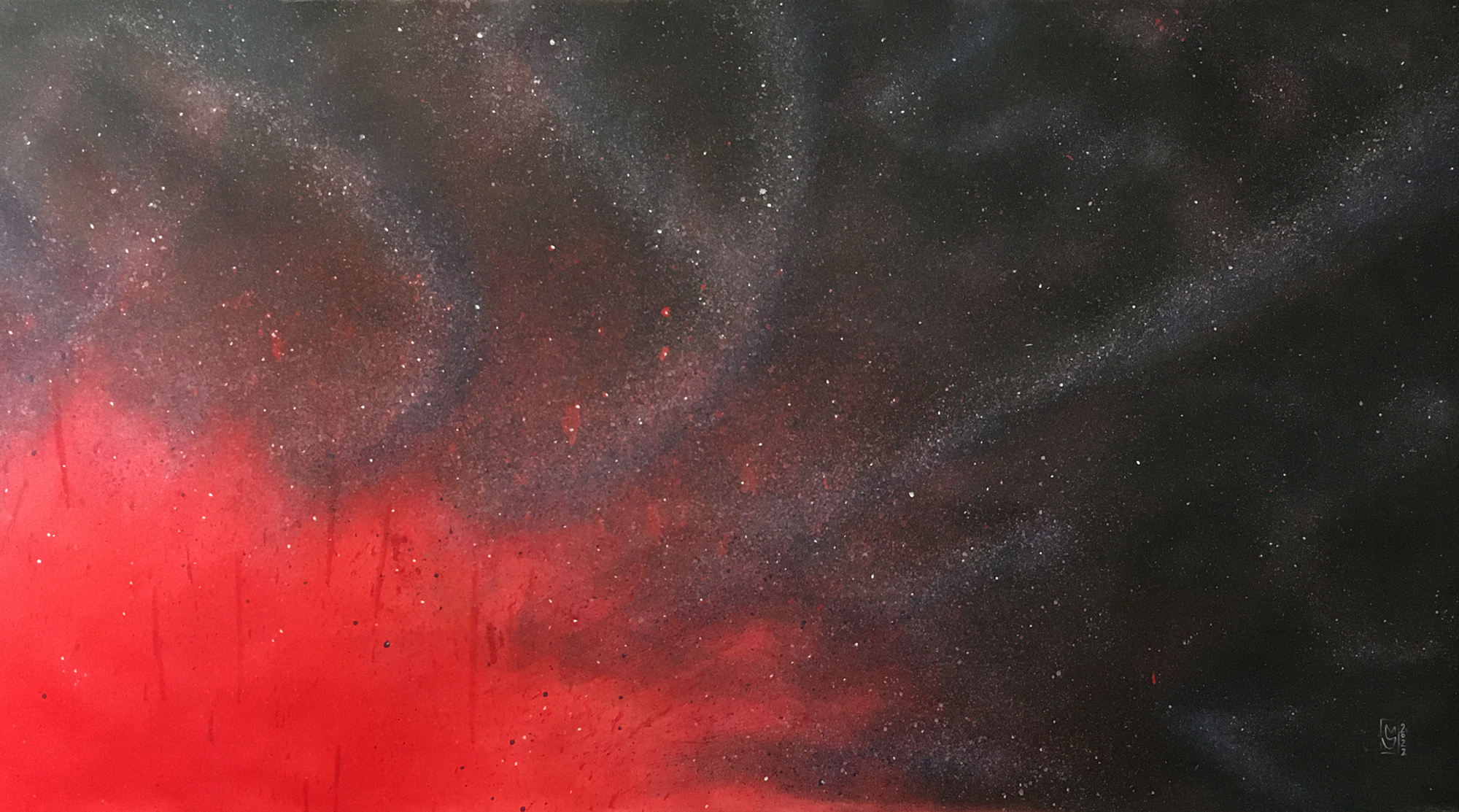 Maryda Geraci acrilico su tela astratto