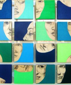 grafite e acrilico su legno di pioppo. applicato su plexiglass Silvia Rastelli