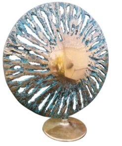 Scultura Guglielmo Ferraiola sole astratto