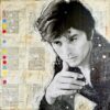 Annabella Talignani Acrilico, Collage su Legno pop art