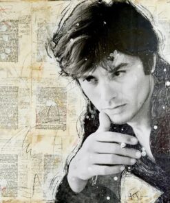 Annabella Talignani Acrilico, Collage su Legno pop art