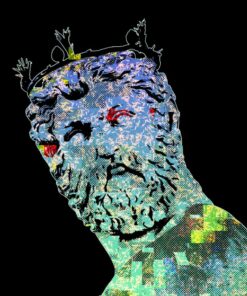 L'opera è una fotografia di un'antica scultura, rielaborata con processi di fotoritocco digitale. La stampa è provvista di un margine d'abbondanza nero per essere fissata su telaio. Mattia Paoli