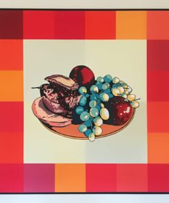 Nicoletta Belli acrilico su tela frutta natura morta