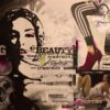 acrilici, smalto, penna, affiche, collage su tela Priscilla Imbriani