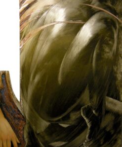 Gianluca Coren olio su polimaterico ed incisione su ottone mani