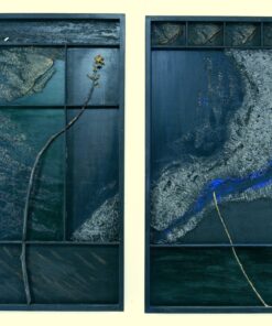 Dittico. tecnica mista anna crescenzi acre