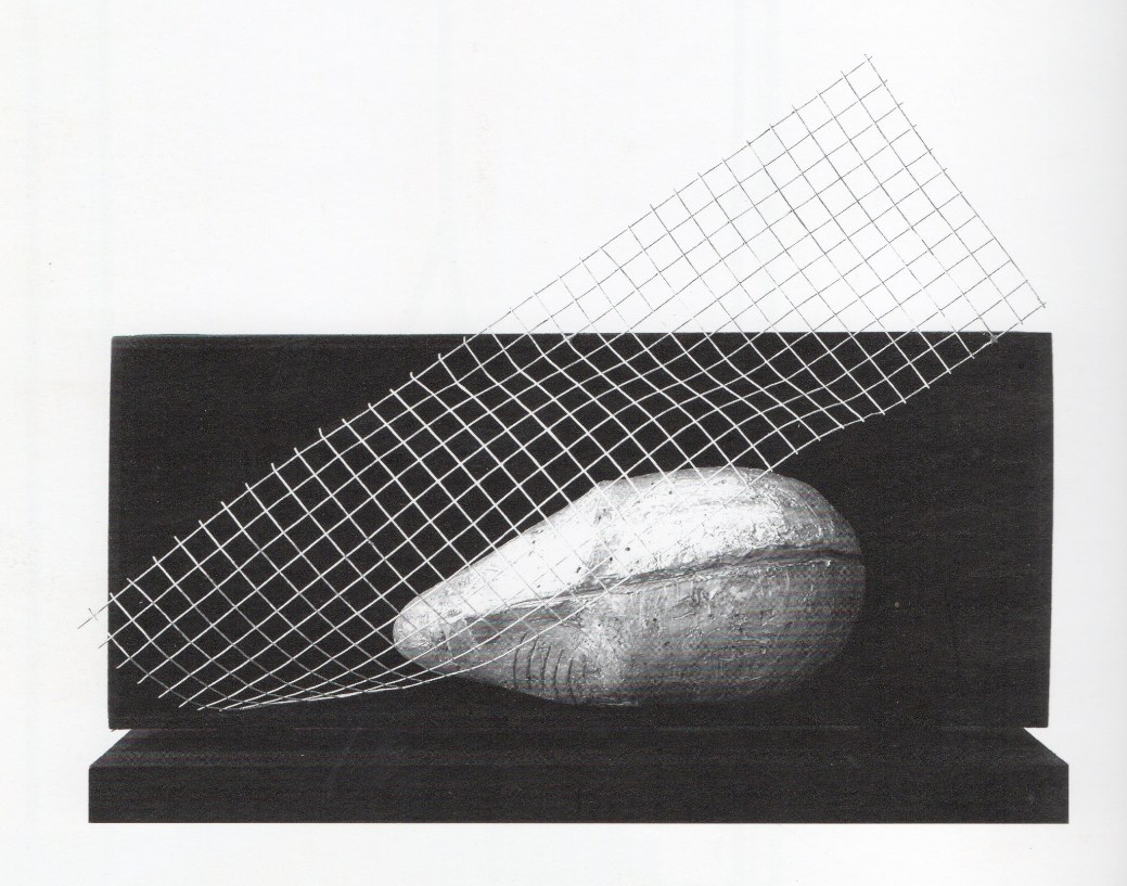 Acre Anna Crescenzi gesso, terra, colle, pigmenti, legno e rete metallica