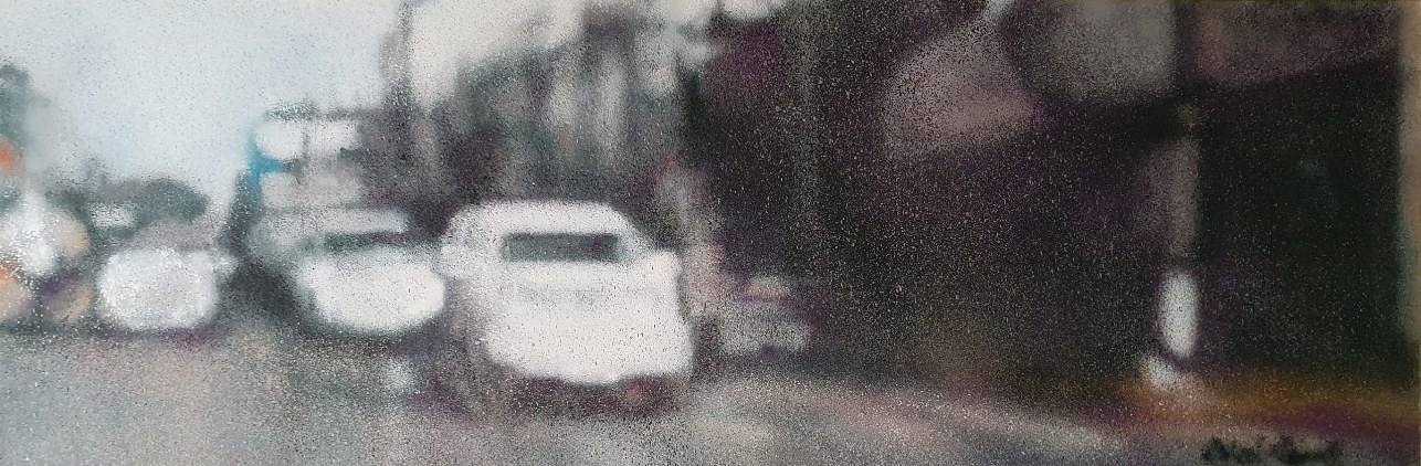 spraypaint on canvas Claudio Coltura urban veicoli