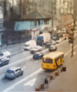 spraypaint on canvas Claudio Coltura cittadino urbano automobili traffico