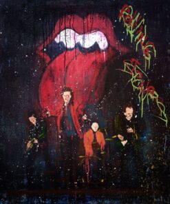 Giuseppe Valia Acrilico, Graffiti su Tela