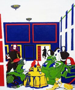 pop art, figurativo Acrilico, Vernice spray su Tela Giuseppe Valia