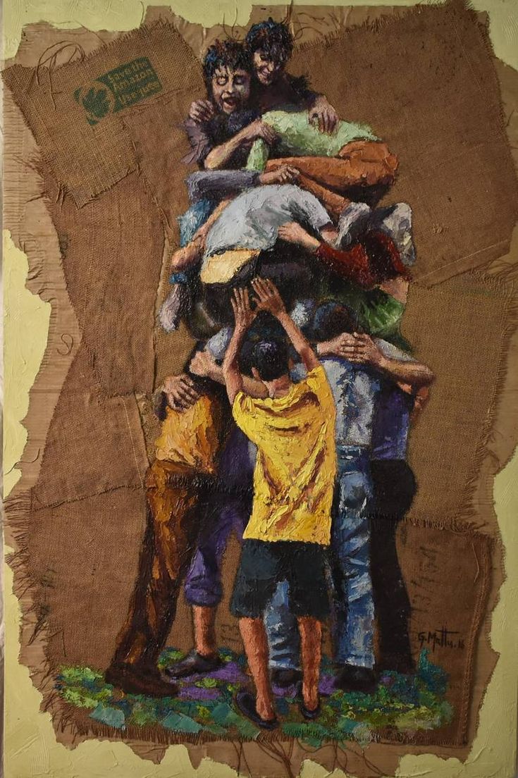 Gianni Mattu Tecnica mista su tela di sacco iuta riciclato applicato su tela di cotone.