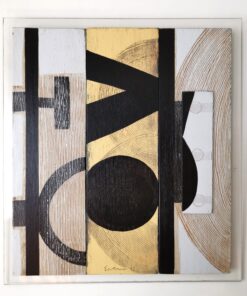 Eclario Barone geometrico astratto tecnica mista