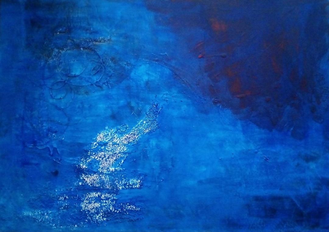 Acrilico Sabbia su tela mare profondità sabbia