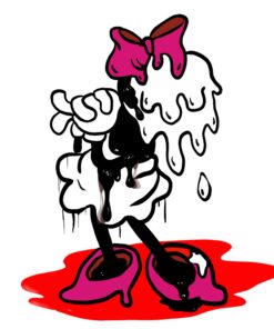 "Minnie in love" di Alice Passadore - Copia firmata stampata in alta risoluzione - Pop Art - 50x70x0,3cm