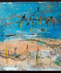 Giusy Lauriola tecnica mista con resina su tela architettura