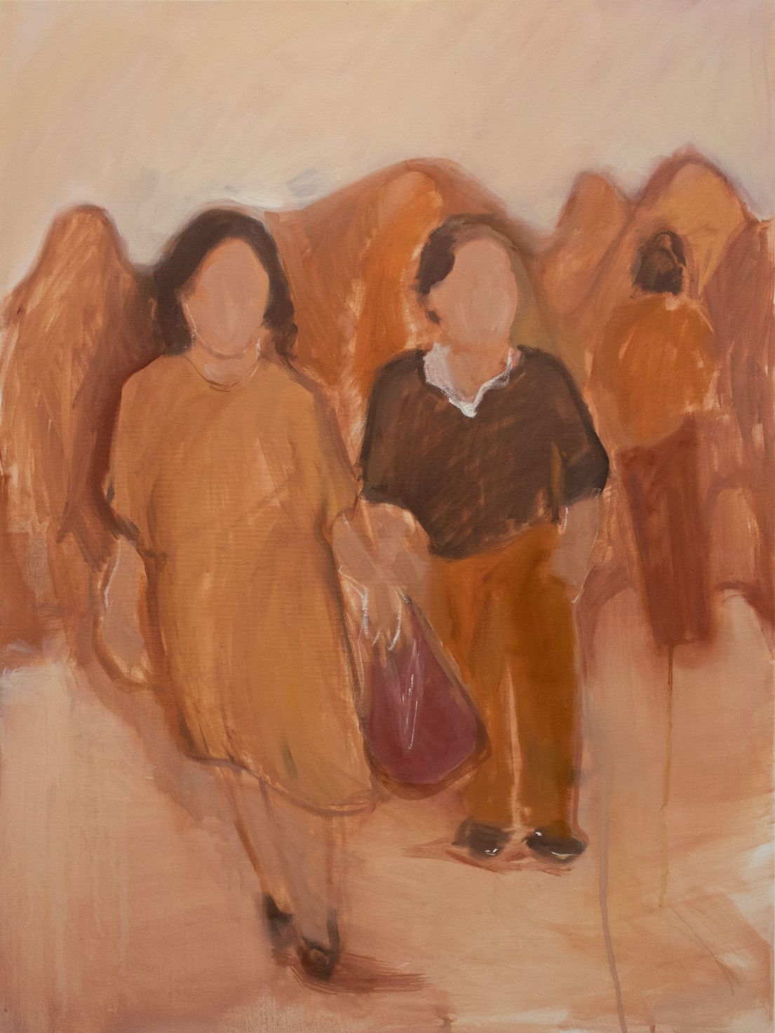 figura umano figurativo olio su tela Eleonora Bona