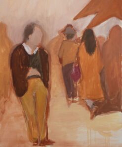 Eleonora Bona figurativo umano olio su tela