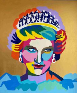 Azzurra Lo Bello acrilico su tela pop art