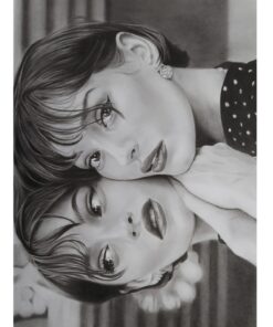 grafite e carboncino su carta Strathmore Barbara Sirtoli Ritratto