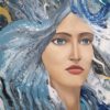 "Kalipso" di Viktoriya Turkevych - Acrilico - Fluid Art - 50x70x1cm