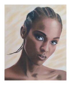 Barbara Sirtoli grafite e carboncino su carta Strathmore Ritratto Donna