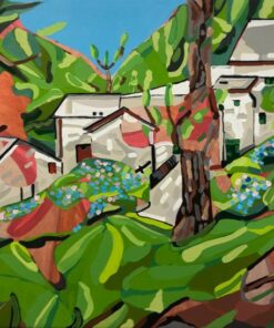 Francesco Polazzi paesaggio astratto acrilico su tela