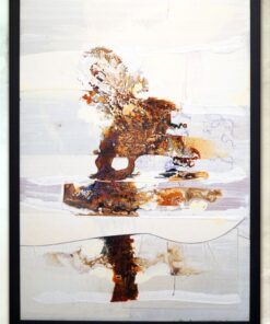 Olio su carta francesco trabattoni astratto