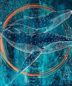 Nadia Lysakowsa Acrilico su tela Cetaceo