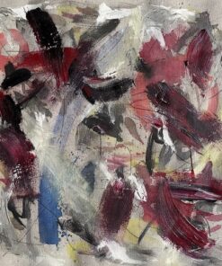 Domenico Cristiano Torre astratto olio, acrilico e acquerello su carta telata