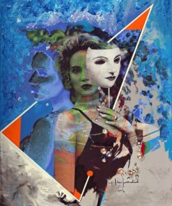 Ezio Rinaldi Figurativo smalto e olio su tela