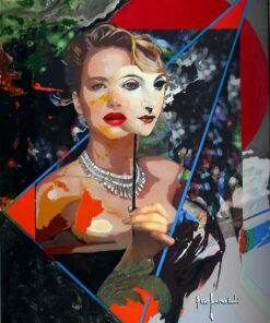 Ezio Ranaldi figurativo smalto e olio su tela